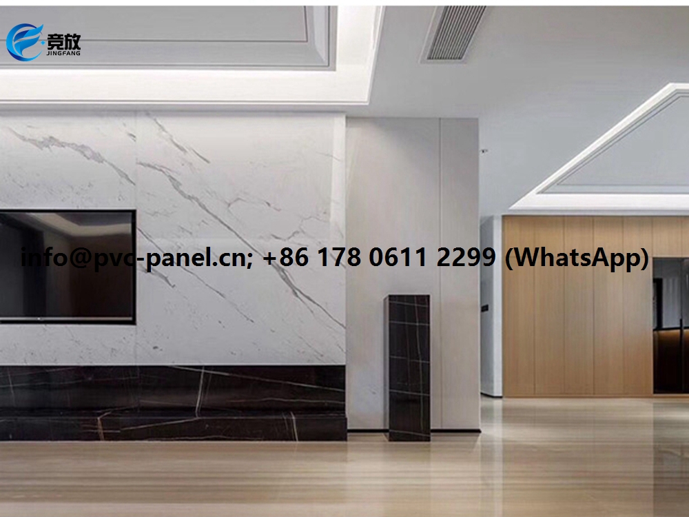 JINGFANG® Universal PVC Panel, a new type baseplate. Main differences from regular PVC/WPC foam boards are its higher nails holding power &amp; bending strength,especially good load-carrying capacity. Waterproof, anti-flaming, 0% formaldehyde and veneers lamination, etc.

#pvcpanel