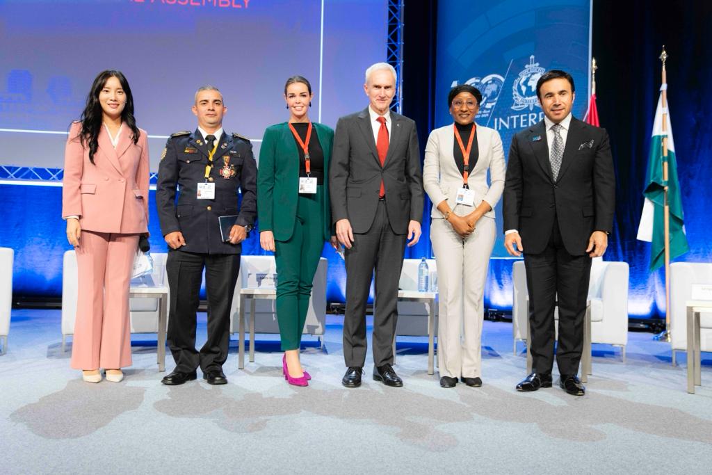 So proud of our Young Police Leaders—our @INTERPOL_HQ panelists discussed the importance of supporting the next generation of police leaders with relevant tech and increased capacity building. Their commitment to excellence and passion for policing is truly inspiring​.