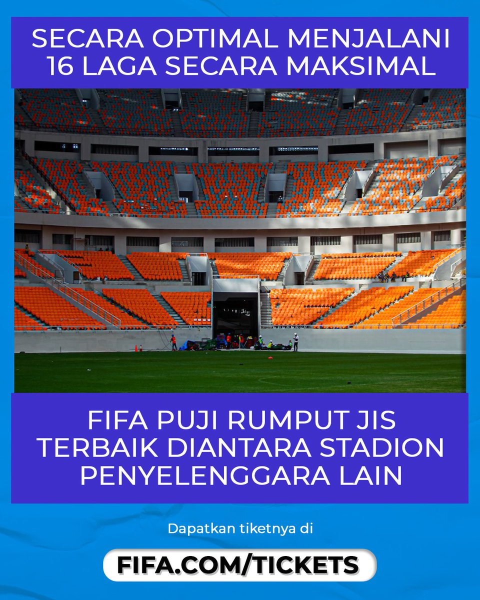 Leslileslooo's tweet photo. FIFA puji rumput JIS terbaik di antara stadion penyelenggara lain ges pada saat Piala Dunia U17 

#U17Mendunia #PialaDuniaU17 #WorldCupU17 #TiketU17
#LimYoonA Yati Depok https://t.co/CpvFwVkMe7
