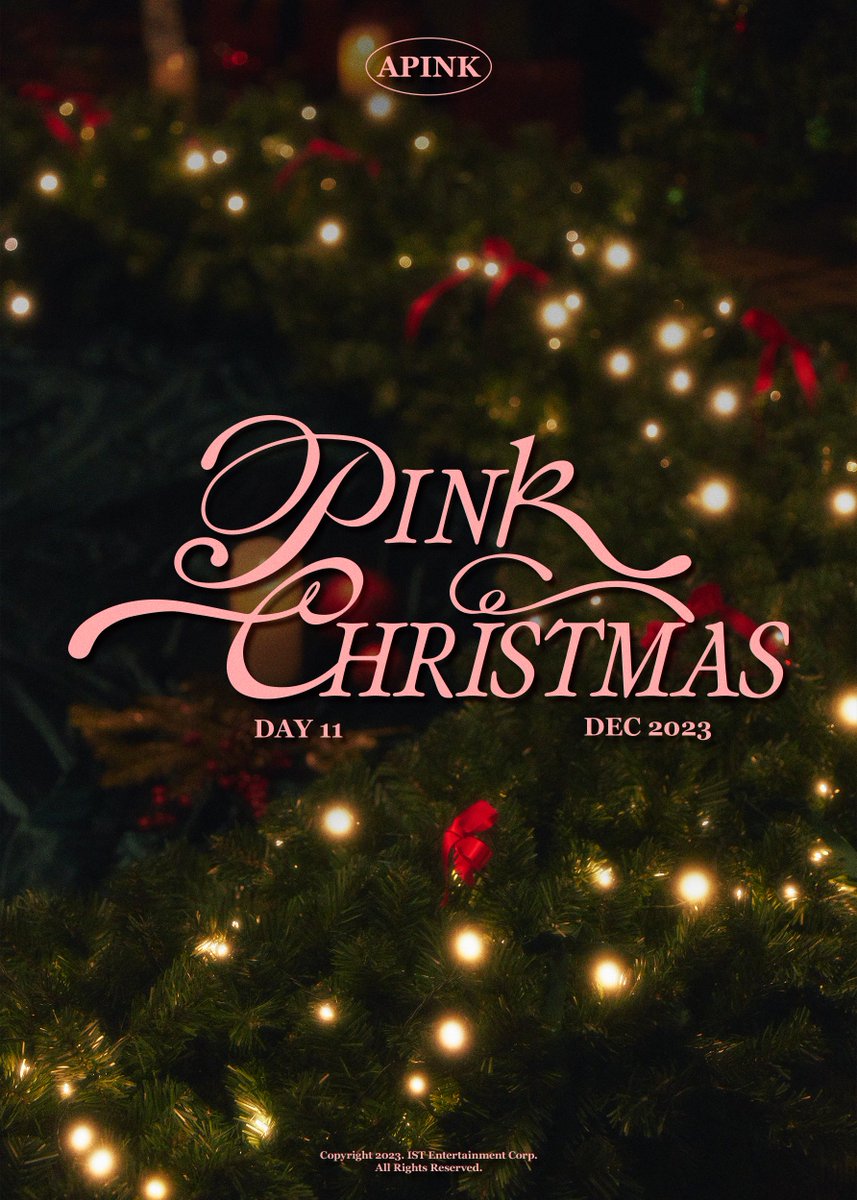 Apink_2011's tweet image. [#에이핑크]
Apink X-mas Season Song 
[PINK CHRISTMAS] Coming Soon 

🎄 2023.12.11 6PM (KST)

#Apink #PINK_CHRISTMAS