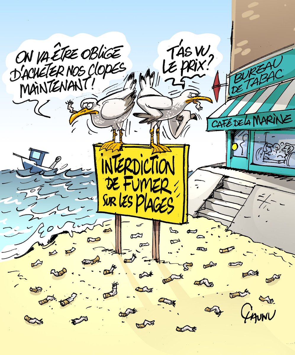 EmmanuelChaunu's tweet photo. ✏️ #dessindujour pour @ouestfrance et @unionardennais #actu #interdictiondefumer #prixdutabac #dessindepresse https://t.co/GGkdi2hOXI