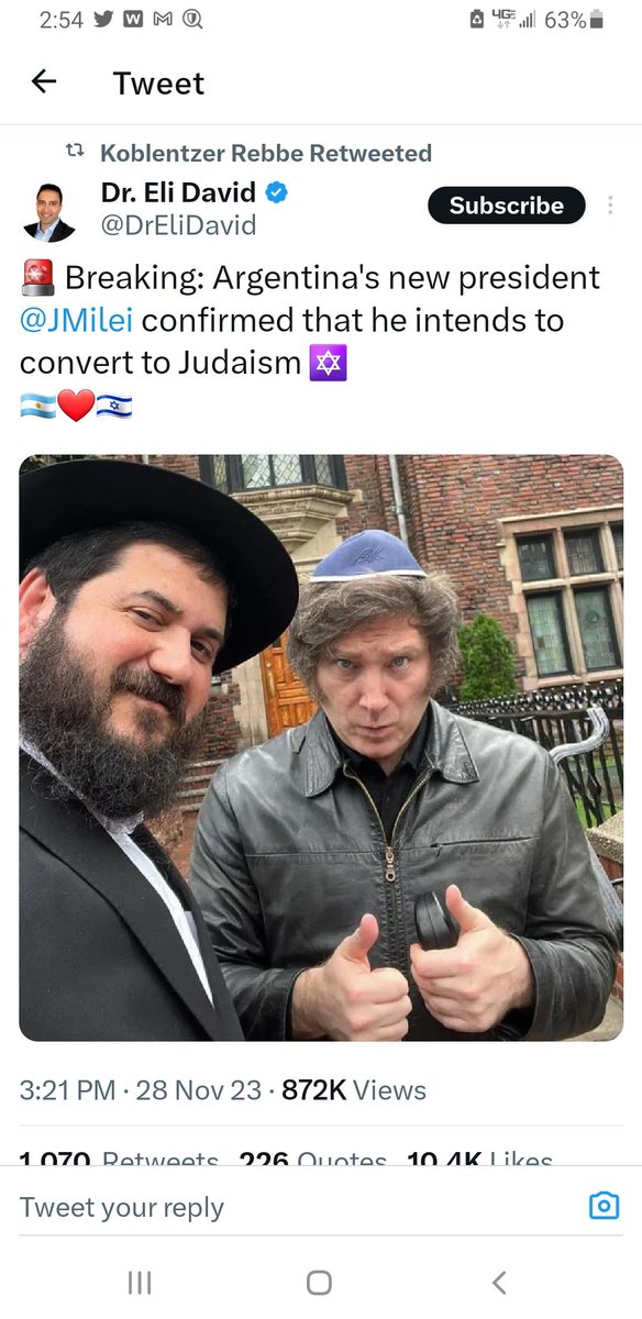 usamohel's tweet photo. Welcome to Judaism, @JMilei! 🌟 Embracing a rich heritage and tradition. As you embark on this spiritual journey, may it be filled with wisdom, joy, and meaningful connections. Mazel Tov! 🕊️🕍 #Judaism #WelcomeToTheFamily https://t.co/ESCmj3Cbhu