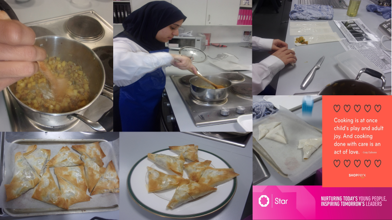 edengirlsslough's tweet photo. Year 9 students made delicious vegetable samosas in their Food &amp; Nutrition lesson. Filo pastry sheets were filled with spicy potatoes and vegetables. Warning: the pictures may have you FILLING hungry!” #bakednotfried #healthy #samosas #homemade #ambition https://t.co/IUTMwYAUb0