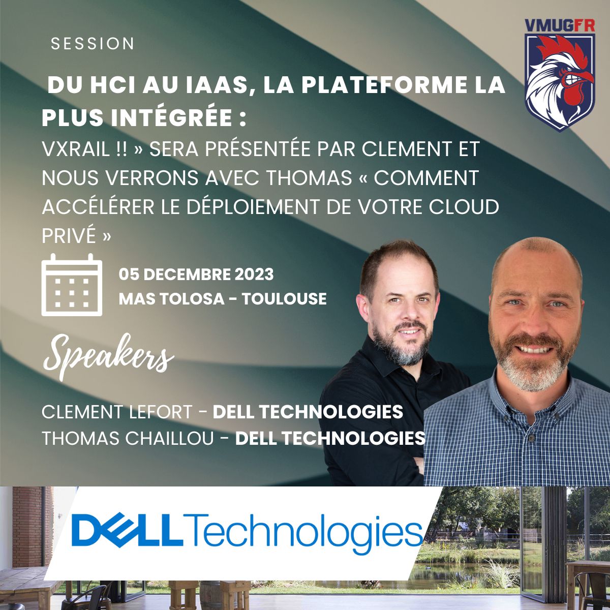 🌟 VMUG France à #Toulouse  ! 
📷 Retrouvez la session de <a href="/DellTechFrance/">Dell Technologies France</a> comment accélérer la mise en oeuvre de votre plateforme #IaaS #multicloud avec VxRail &amp; VCF #VMware #VMUG #VMUGFR 
📷 Inscrivez-vous! Les places sont limitées:  🔗 cb39c069.sibforms.com/serve/MUIFAKZV…