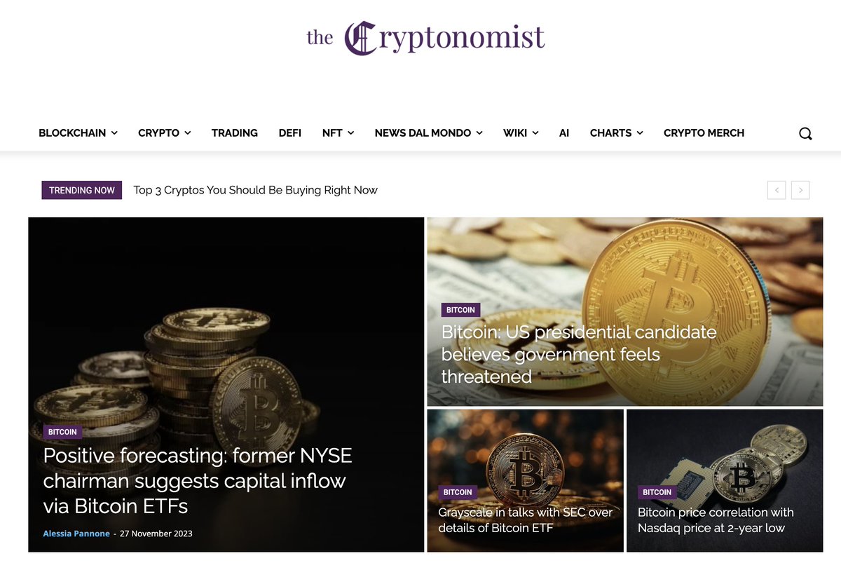 The Cryptonomist Italia 🇮🇹 (@cryptonomist_) / Posts / X