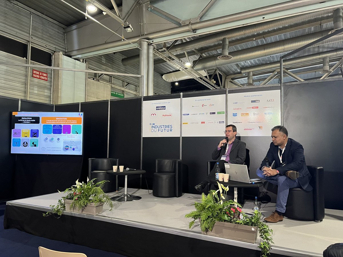 La 5G nouvelle révolution industrielle? Suivez en direct la conférence au <a href="/IndustriesFutur/">BE 4.0 Salon Industries du Futur</a> ou en ligne industriesdufutur.eu/fr/onlinesessi…
Avec <a href="/BobbyRamsoondur/">Bobby Ramsoondur</a> et Patrick Boullier - <a href="/OrangeGrandEst/">Orange Grand Est</a>