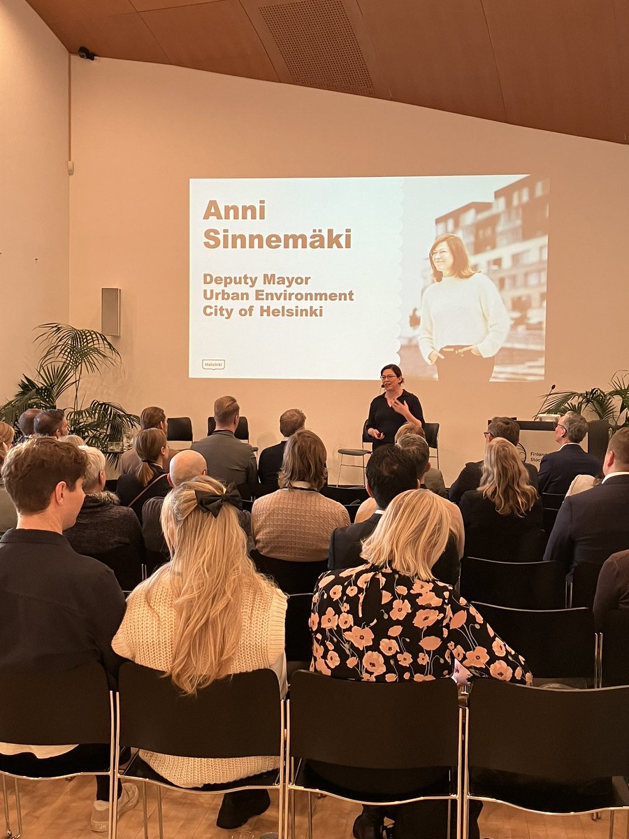 Listening to <a href="/AnniSinnemaki/">Anni Sinnemäki</a> <a href="/helsinki/">Helsingin kaupunki</a> presenting her insight on decarbonizing the built environment - Embassy of Finland in Stockholm.  Seminar opened by <a href="/MaimoHenriksson/">Maimo Henriksson</a> and <a href="/AnnaOberg/">Anna Öberg</a> <a href="/BusinessFinland/">Business Finland</a> #businessfinland Decarbonizing the Construction sector Seminar.