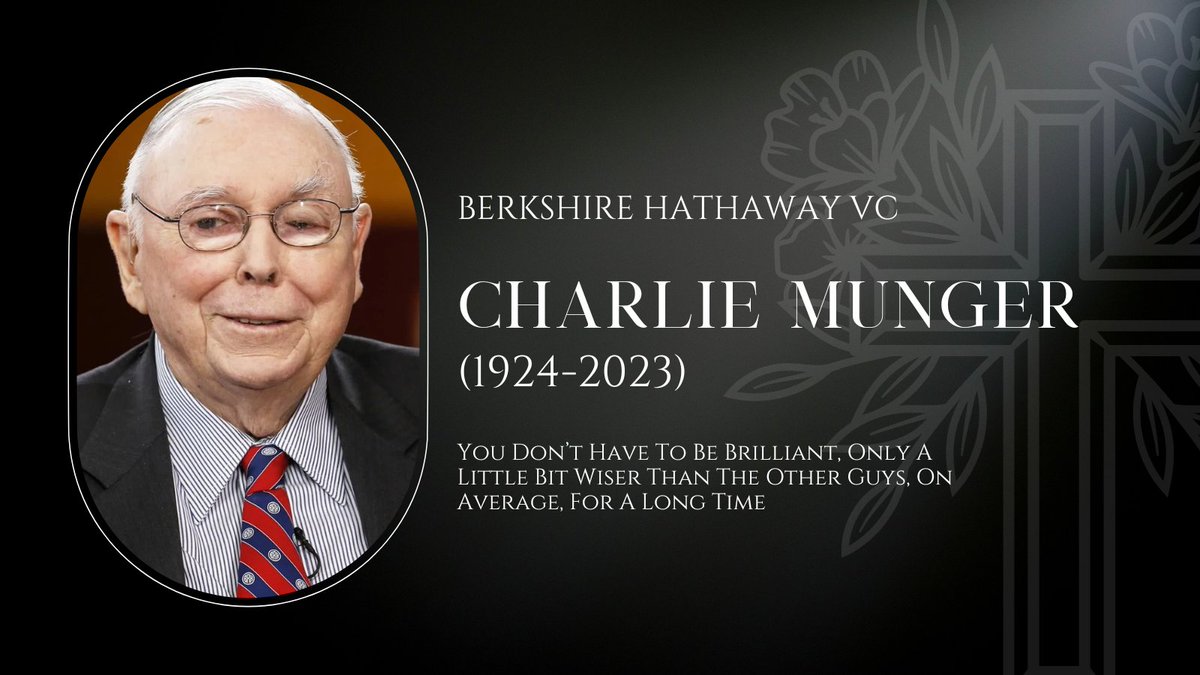 sheoji's tweet photo. RIP Legend #CharlieMunger https://t.co/AIZAECKRvU