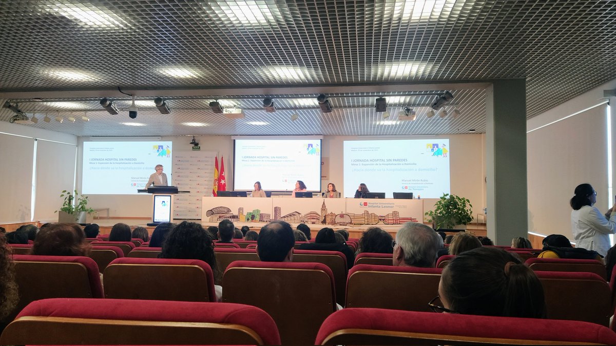 Jose Miguel Cacho (@josemiguelcacho) on Twitter photo Lleno el auditorio del H.U. Infanta Leonor para asistir a la I Jornada Hospital sin Paredes <a href="/HsinParedes/">Hospital sin Paredes</a>, enhorabuena a <a href="/cbg72/">Carlos Bibiano</a> y @Mmirmon !!
También la #saluddigital en la hospitalización a domicilio Lleno el auditorio del H.U. Infanta Leonor para asistir a la I Jornada Hospital sin Paredes <a href="/HsinParedes/">Hospital sin Paredes</a>, enhorabuena a <a href="/cbg72/">Carlos Bibiano</a> y @Mmirmon !!
También la #saluddigital en la hospitalización a domicilio