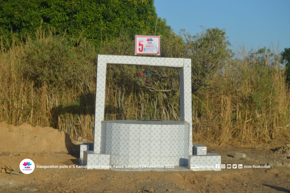 AideFisabililla's tweet image. INAUGURATION DU PUITS (5) SITUÉ À KAMATANE SARE GOURE DANS LA RÉGION DE FATICK.

Salam la famille, plongez dans les souvenirs visuels de l&apos;inauguration de votre cinquième puits le vendredi 24 novembre 2023.

#aide #fisabilillah #puits #construction #help #fatick #kebetu