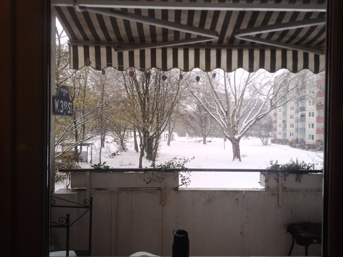 The cozy View from my bedroom window.