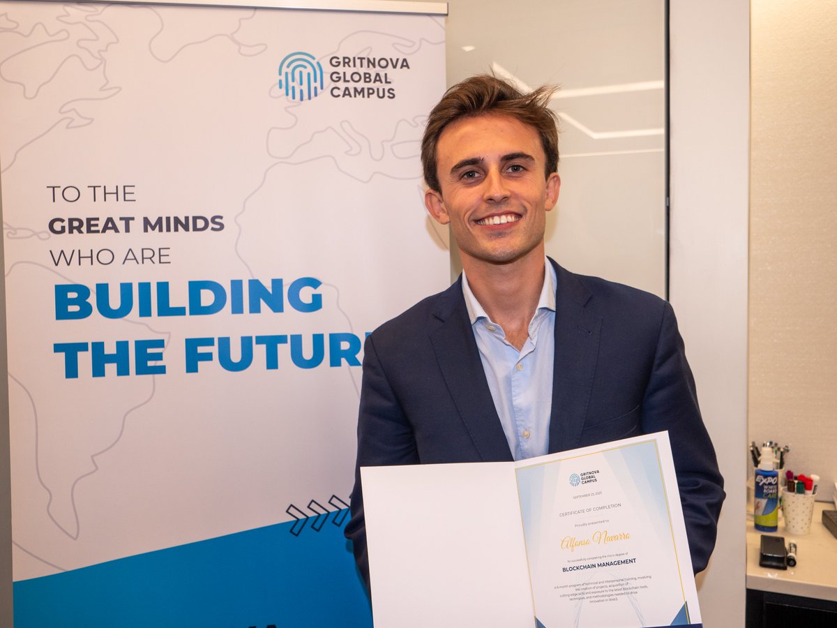 gritnova's tweet image. So proud of our Blockchain Management students!