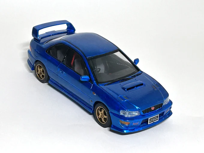 #あなたのあお色の作品を見せてください 模型編すべてアクリル筆塗り。 