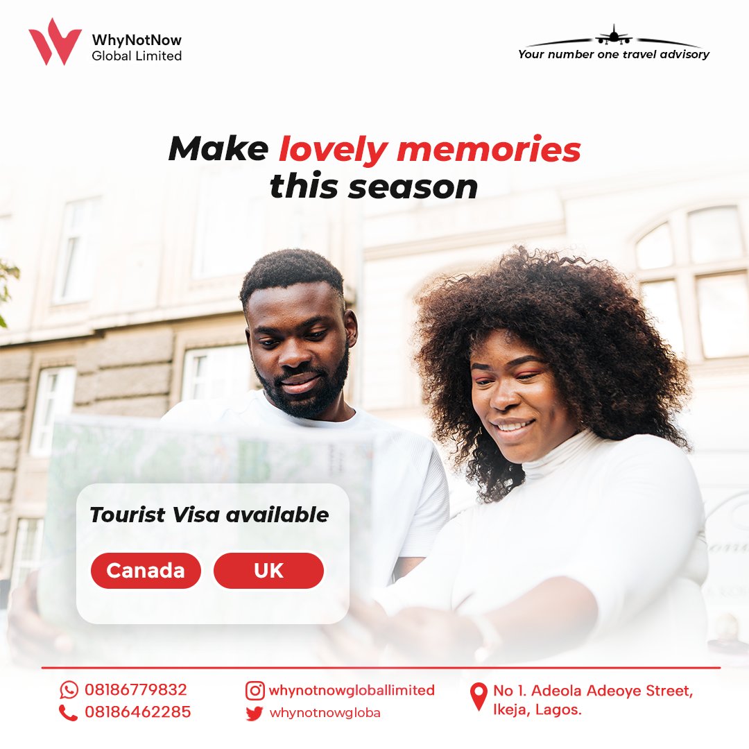 Whynotnowgloba's tweet photo. Let us process your tourist visa to United Kingdom or Canada.
We handle all application from start to finish, making it stress free for all our clients.
#tour #touristvisa #canadatouristvisa #unitedkingdomtouristvisa #uktouristvisa #tourist #visa #touruk #tourcanada #explore https://t.co/A4l6aSxr6o