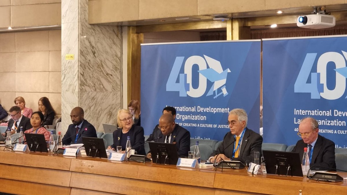 JanMBeagle's tweet photo. My thanks to our distinguished panellists for insightful discussion at the 2023 @IDLO Partnership Forum on reinvigorating international support for the #RuleOfLaw to advance the 2030 Agenda and build a more peaceful, just, and sustainable future.
#IDLO40years https://t.co/jXA6cyln0T