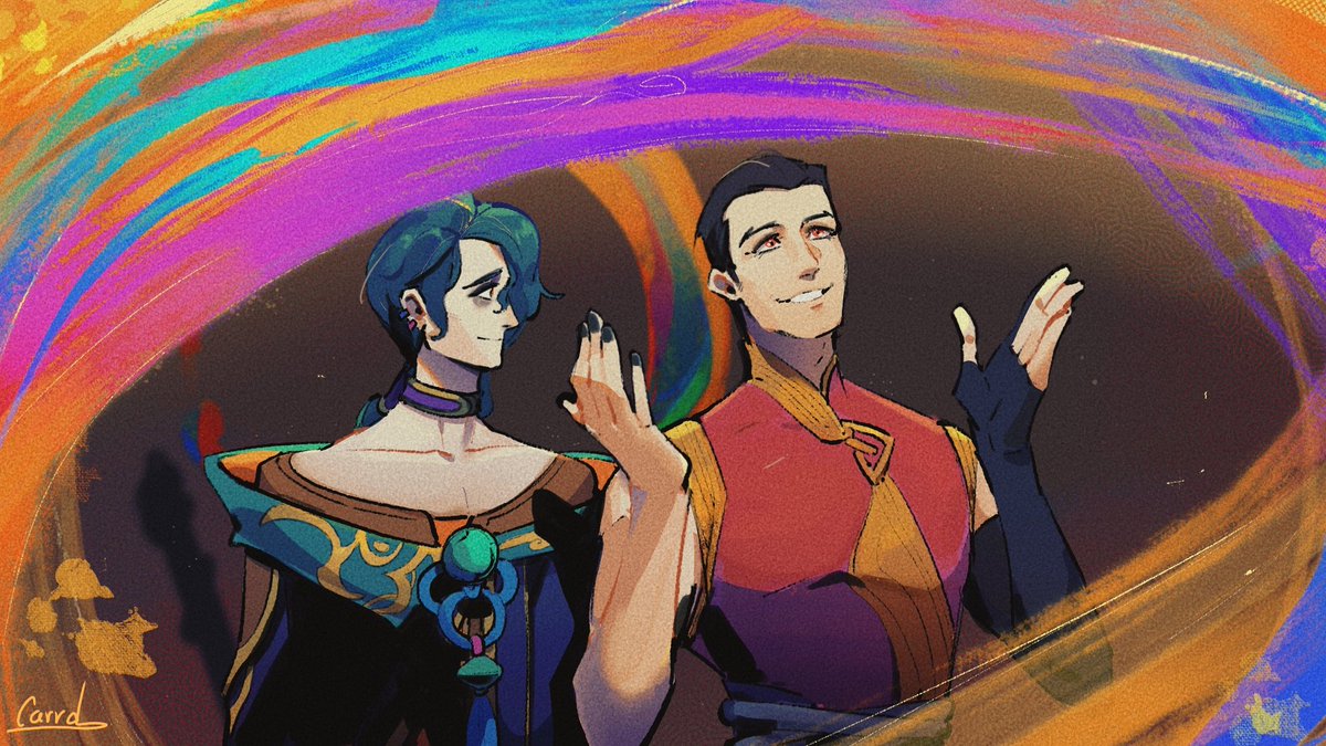 Gambler_carrd's tweet photo. 🖌️ #Hwei #Jhin https://t.co/nq61mO6xDJ