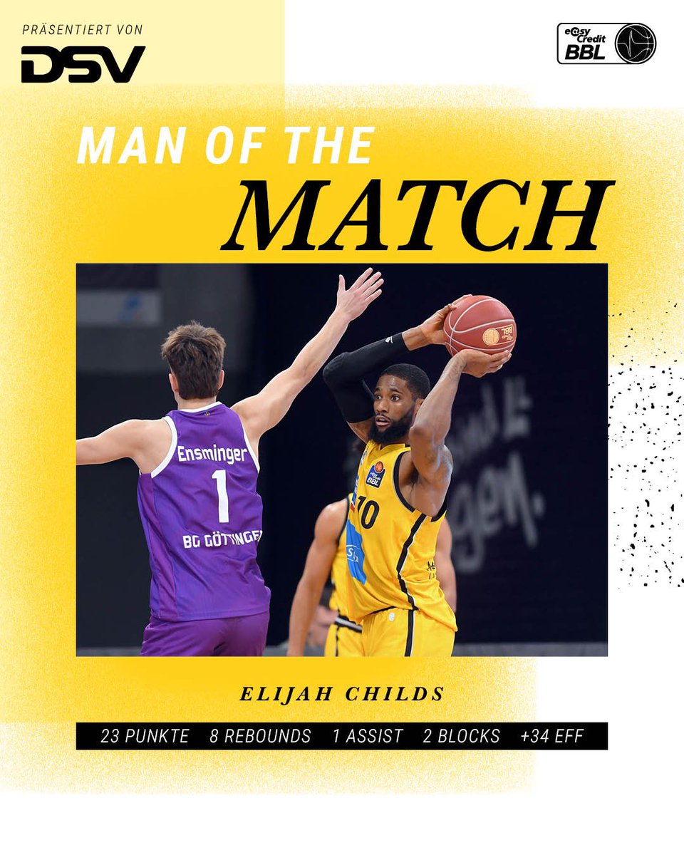 MHP_RIESEN's tweet photo. 🎖️ | In der ersten Halbzeit an Fahrt aufgenommen, in der zweiten Halbzeit nicht mehr zu bremsen: @elijahchilds24 war in Göttingen eine Lok auf zwei Beinen, unter den Körben beidseitig des Parketts unaufhaltsam und mindestens einer unser Besten. 𝗠𝗢𝗧𝗠! 

📸: Roland #Sippe. https://t.co/wK8wjFPmql