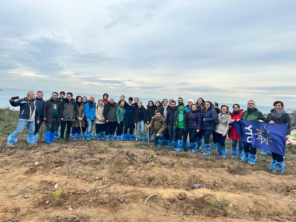 proftameryilmaz's tweet photo. Beykoz Poyrazköy’de YTÜ Hatıra Ormanı için fidan dikimini öğrencilerimiz ve personelimizle gerçekleştirdik. YTÜ, daha yeşil ve yaşanabilir bir dünya için ısrarcı olmaya devam edecek. 
#SürdürülebilirYTÜ https://t.co/werp0h3J4X