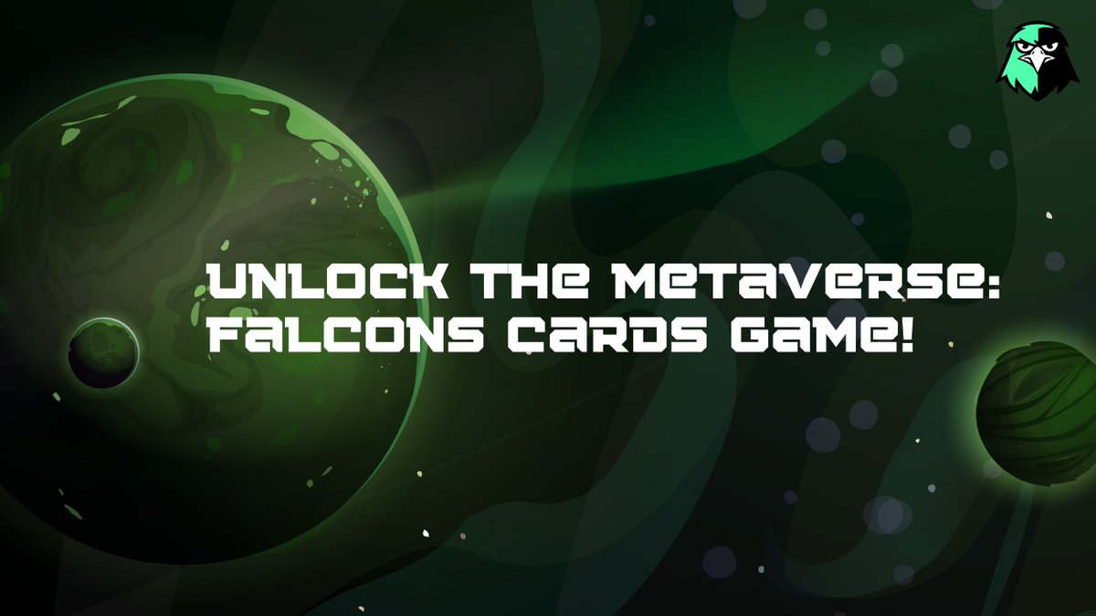 FalconsInu's tweet photo. Be Ready to Dive into the #FalconsMetaverse with Falcons Cards Game!

Get set to collect and compete with unique NFT cards.

Are you prepared to master the game and build your legacy?

Your journey begins shortly!

https://t.co/LZGg5dqRDk 

#FalconsInu https://t.co/poc4iD1Rl7