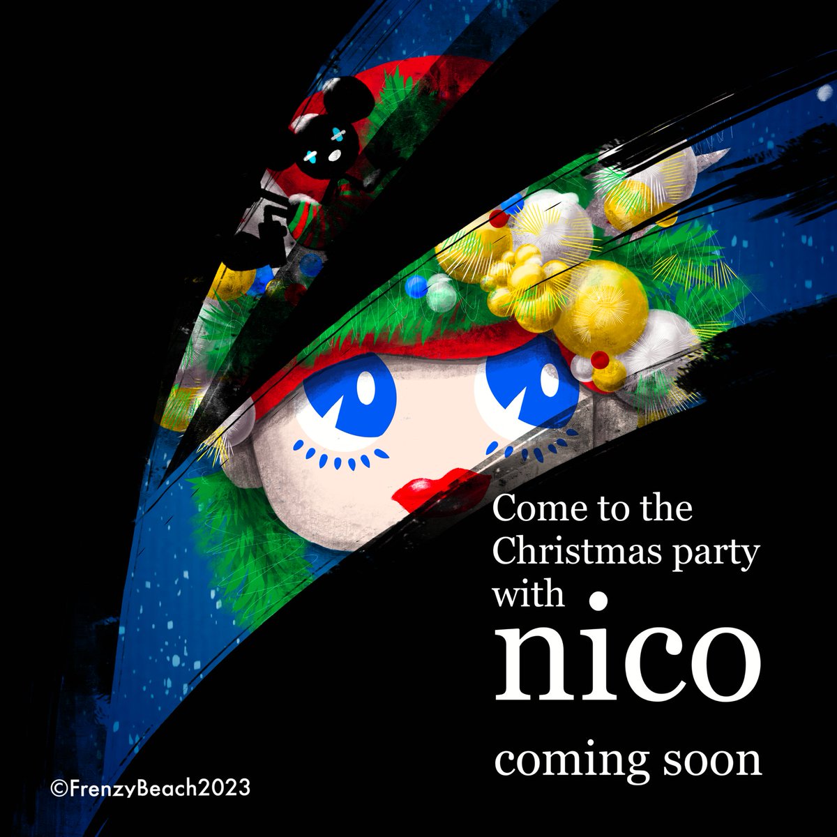 FrenzyBeachJP's tweet photo. ▧ ▦ ▤ ▥ 
 新作情報
▧ ▦ ▤ ▥ 

nicoと一緒に
クリスマスパーティ🎄へGO!!

クリスマスの妖精になったnico

キラキラとワクワクを詰め込んで
Coming soon!!

▪️Release: 
2023.12.2.Sat.
20:00JST
on OpenSea

▪️Price:
0.01 Polygon ETH https://t.co/1pWTXcFbsF