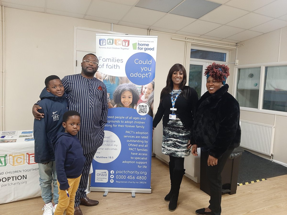 ✨ We spent an incredible day at <a href="/KingdomLight_UK/">RCCG Kingdom Light Church</a> on Sunday, discussing adoption and the crucial need for Black adopters! 🌍💙 Thank you for having us.🙏🏼 If you'd like us to come to your church and share our knowledge on adoption, then please email events@pactcharity.org