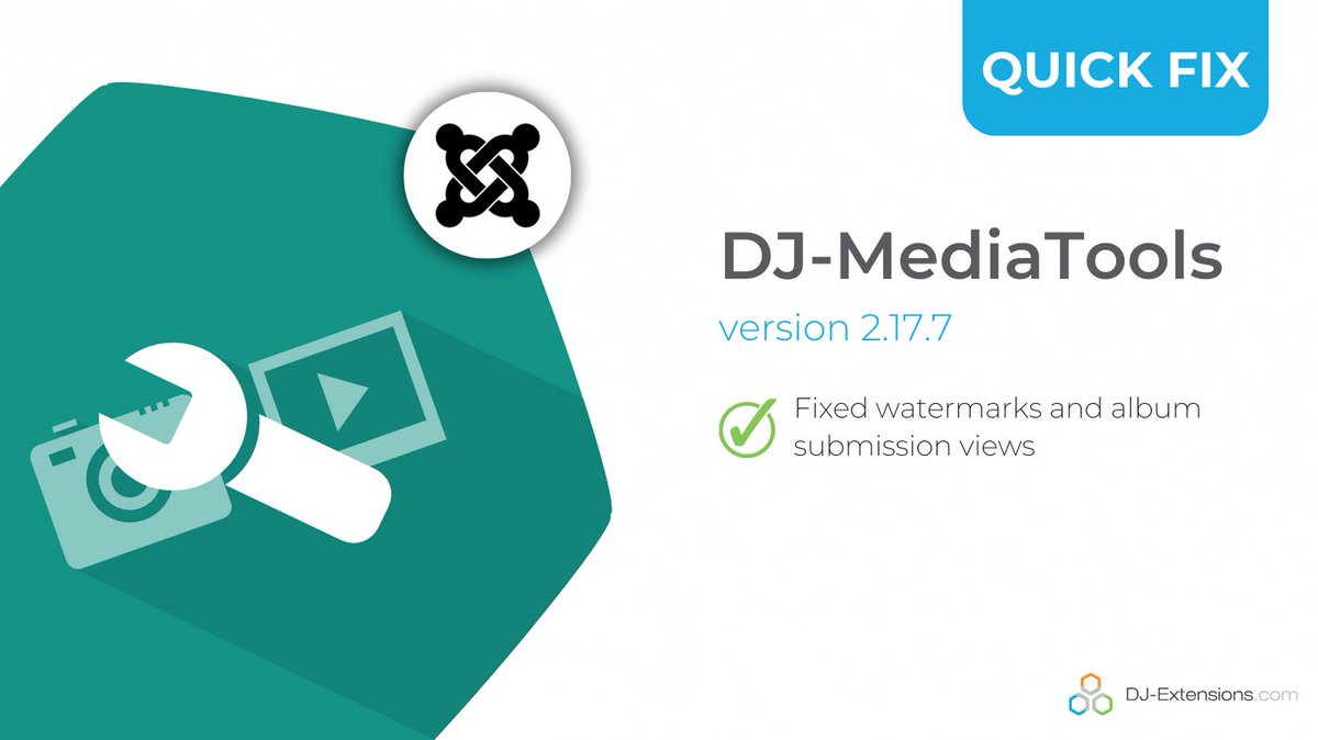DJExtensions's tweet image. 🆕 Upgrade Alert! DJ-MediaTools ver. 2.17.7 is live! 🛠️ This release addresses bugs in watermark display and album submission views. Enhance your Joomla gallery today!

👉 tiny.pl/ckbxr

#joomla #webdevelopment #extensionupdate #bugfix #djmediatools