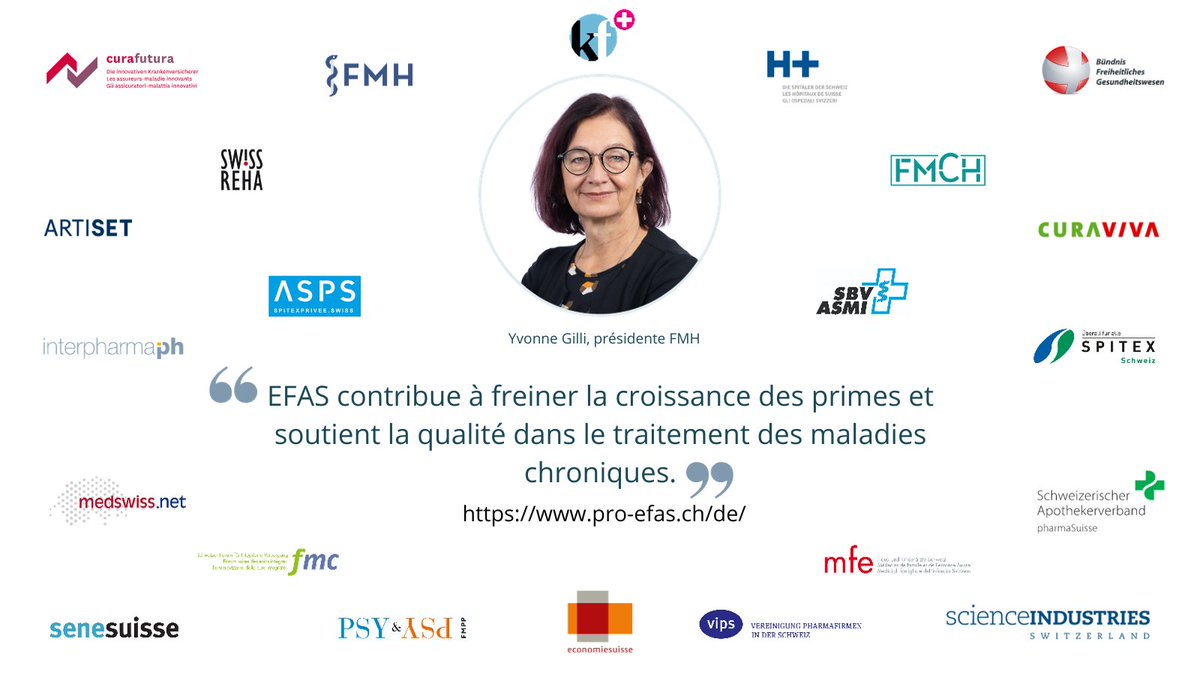 Le financement uniforme des prestations ambulatoires et hospitalières (#EFAS) permet une médecine efficace en termes de coûts. Le Parlement examine cette réforme fondamentale depuis maintenant 14 ans alors qu’elle permettrait d’alléger la charge sur les #primes sans impacter la