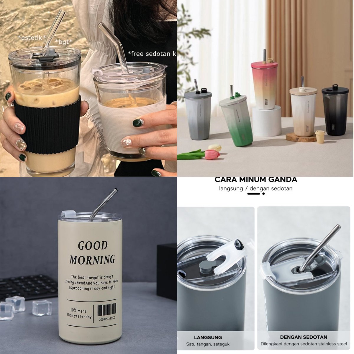 lapaknyaD's tweet image. Tumblr kopi aesthetic
1) shope.ee/10cfdLh62K
2) shope.ee/1LFW2AwZh8
3) shope.ee/8f26ljsy1J
4) shope.ee/1qBmdLnvut

#mug #cangkir #tumbler #botol #minuman #teh #jus #awet #StainlessSteel #kaca #bekal #coffee #dingin #panas #racun #rekomendasi #shopee #penyimpanan