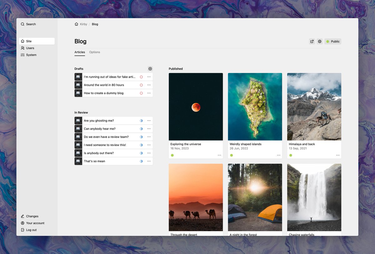 afbora's tweet image. It’s time for a new era: Kirby 4 is here 🚀✨ filled with a ton of user features, a fresh look and lots of developer improvements. Say hello: getkirby.com/releases/4.0

Upgrade your site or grab a new license, 20% off until Dec 18th!
We hope you’ll enjoy this one 🙌