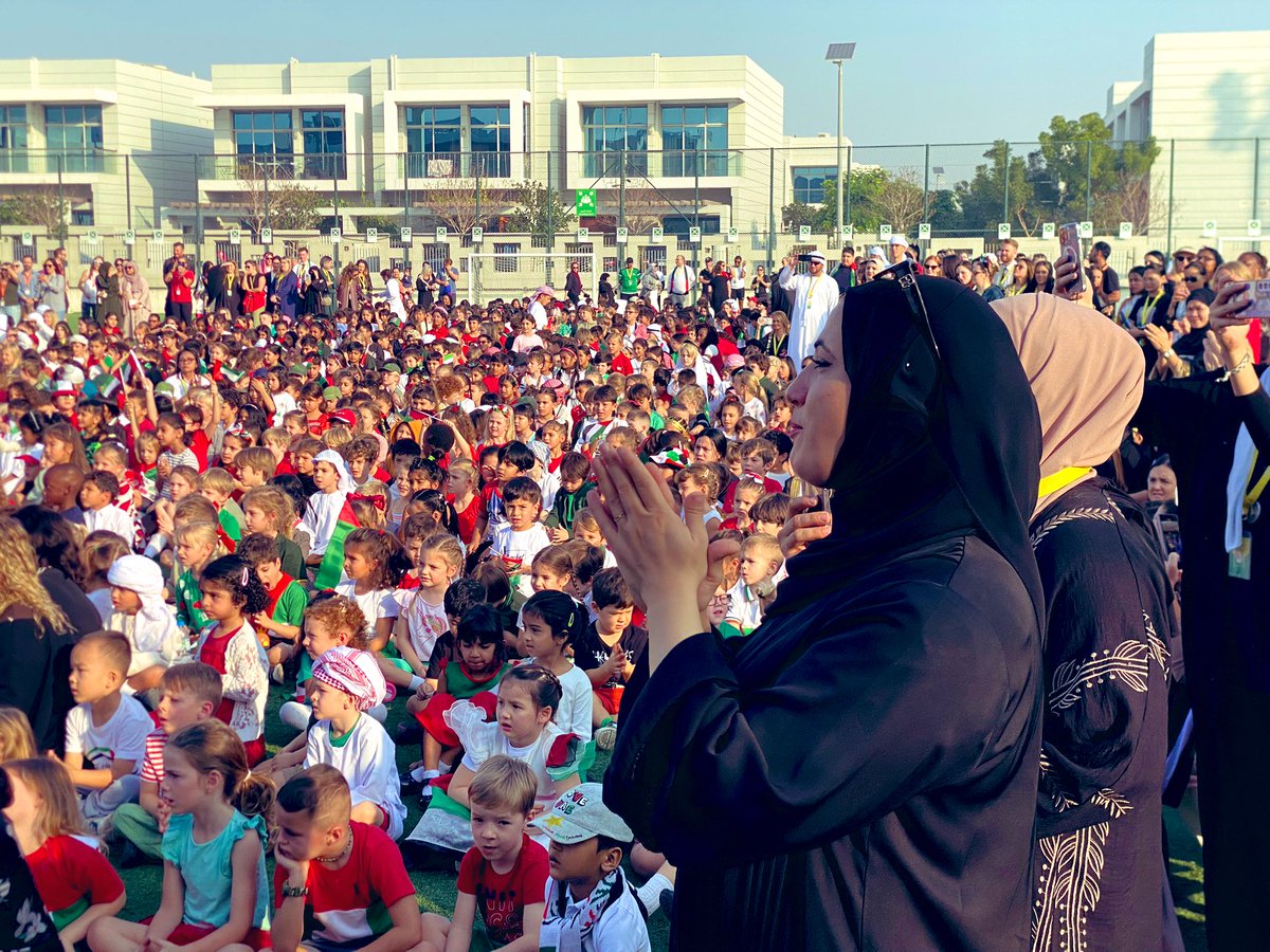 ArborPrimary's tweet photo. As we celebrate #UAENationalDay52❤️💚🤍🖤, we celebrate a nation of dreams💭; a land of hope🥰; a people united as one🤝🇦🇪🤝. What a wonderful way to #showcase🏆and #embrace🤗our #hostnation🇦🇪. Thank you @ArborArabic💚for your #dedication in making today #memorable for all!🙏🏼🌿🏆 https://t.co/RGxjEXfsgN