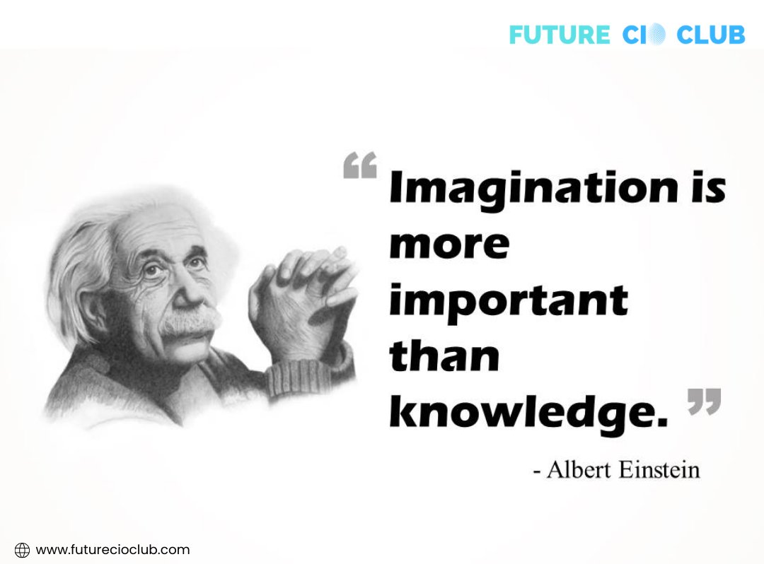 FutureCIOClub's tweet photo. Unlock the power of your imagination! π‘β¨ Sometimes, creativity takes you places knowledge can't reach. Embrace the limitless possibilities that imagination brings to your journey.
#FutureCIOClub #CreativeMind #ImaginationOverKnowledge https://t.co/sLqk0z3E7a