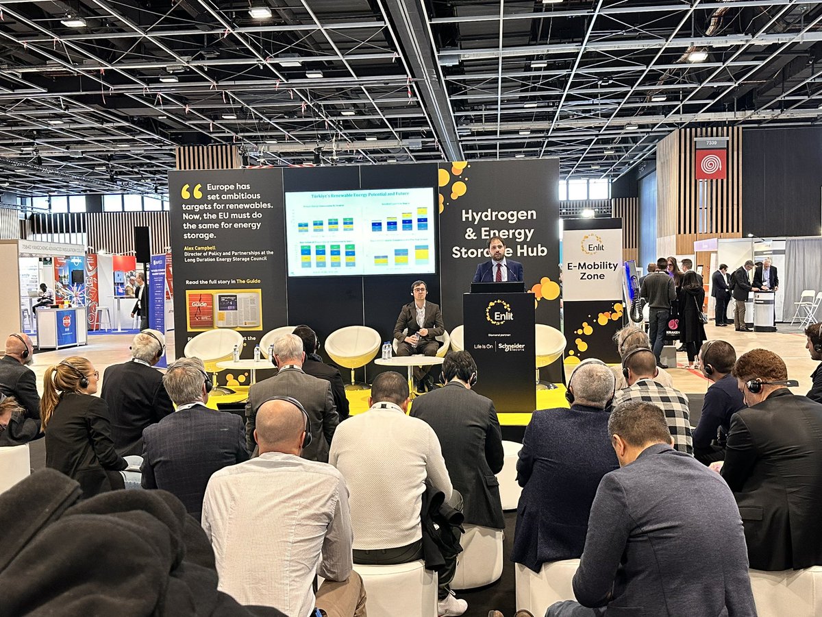 @ENLIT Europe Uluslararası Enerji Fuarında <a href="/GazbirGazmer/">GAZBİR-GAZMER</a> Sn Şerif Sarıkaya Türkiye H2 yol haritası ve çalışmalarını anlatıyor