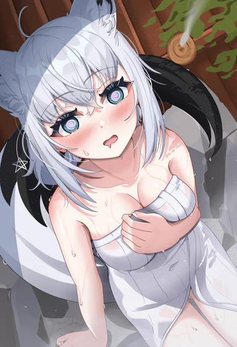 あ、れ……?すこん、部? #絵フブキ 