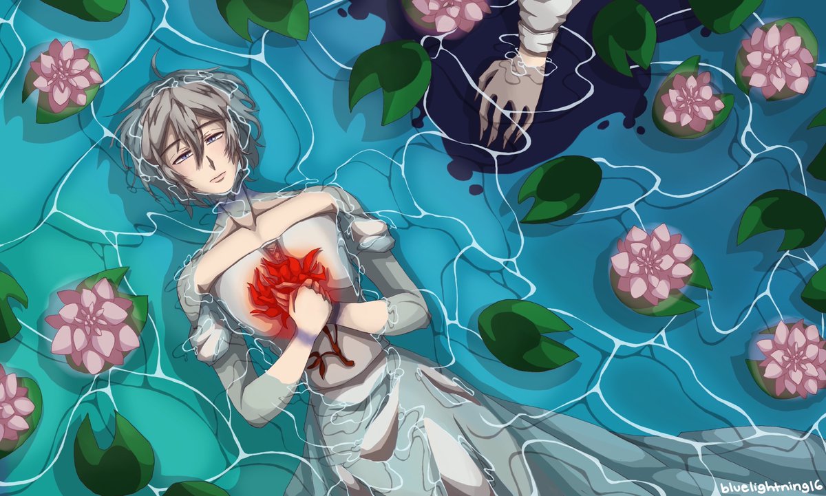 bluelightnin16's tweet photo. #twistedwonderland #twstfanart #silvertwst #malleusdraconia #mallesil
“Here lies one whose name was writ in water.” https://t.co/D0Gif5Fw1I