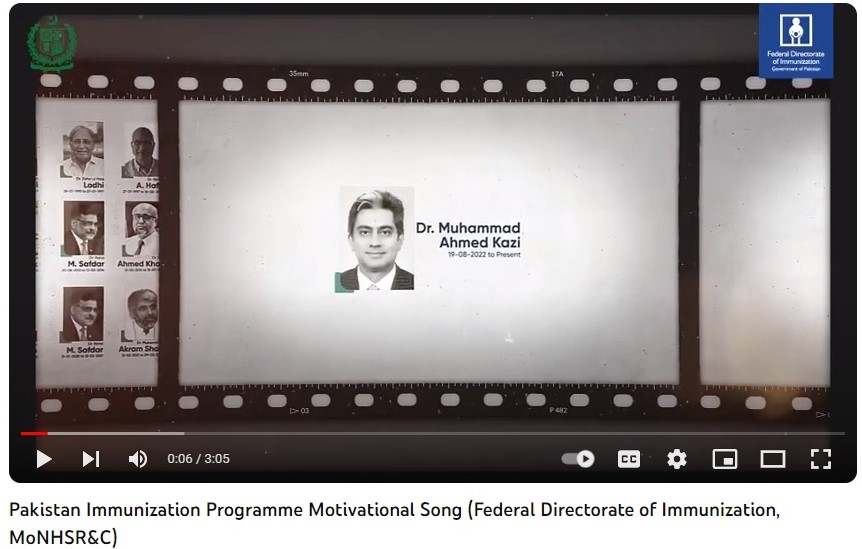 As per the directives of Dr. Muhammad Ahmad Kazi, Director General Health, @nhsrcofficial and Director General, #federaldirectorateofimmunization an #FDI Motivational Song is launched available at FDI's Official Youtube page.
youtube.com/watch?v=HyRcwr…
#VaccinesForPakistan 
@gavi
