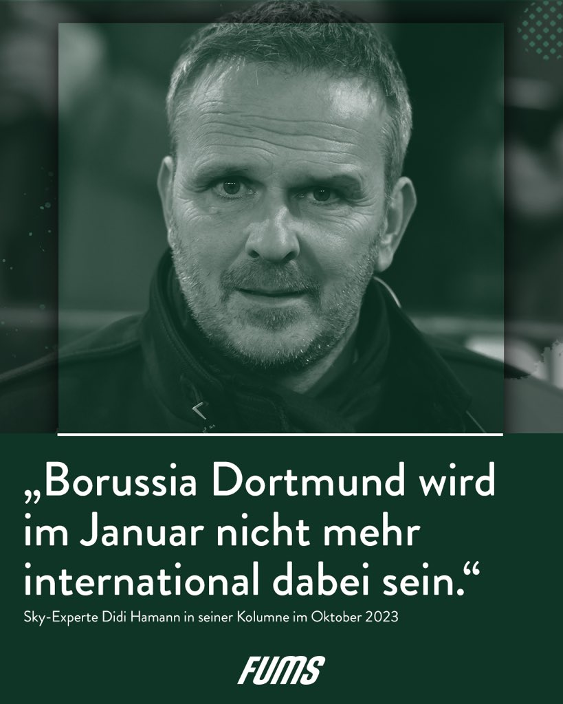 Didi hat aber auch nicht gesagt, welches Jahr. Muss man ihm lassen. #Hamann #BVB ___ Denkt heute schon an übermorgen: @fums_magazin