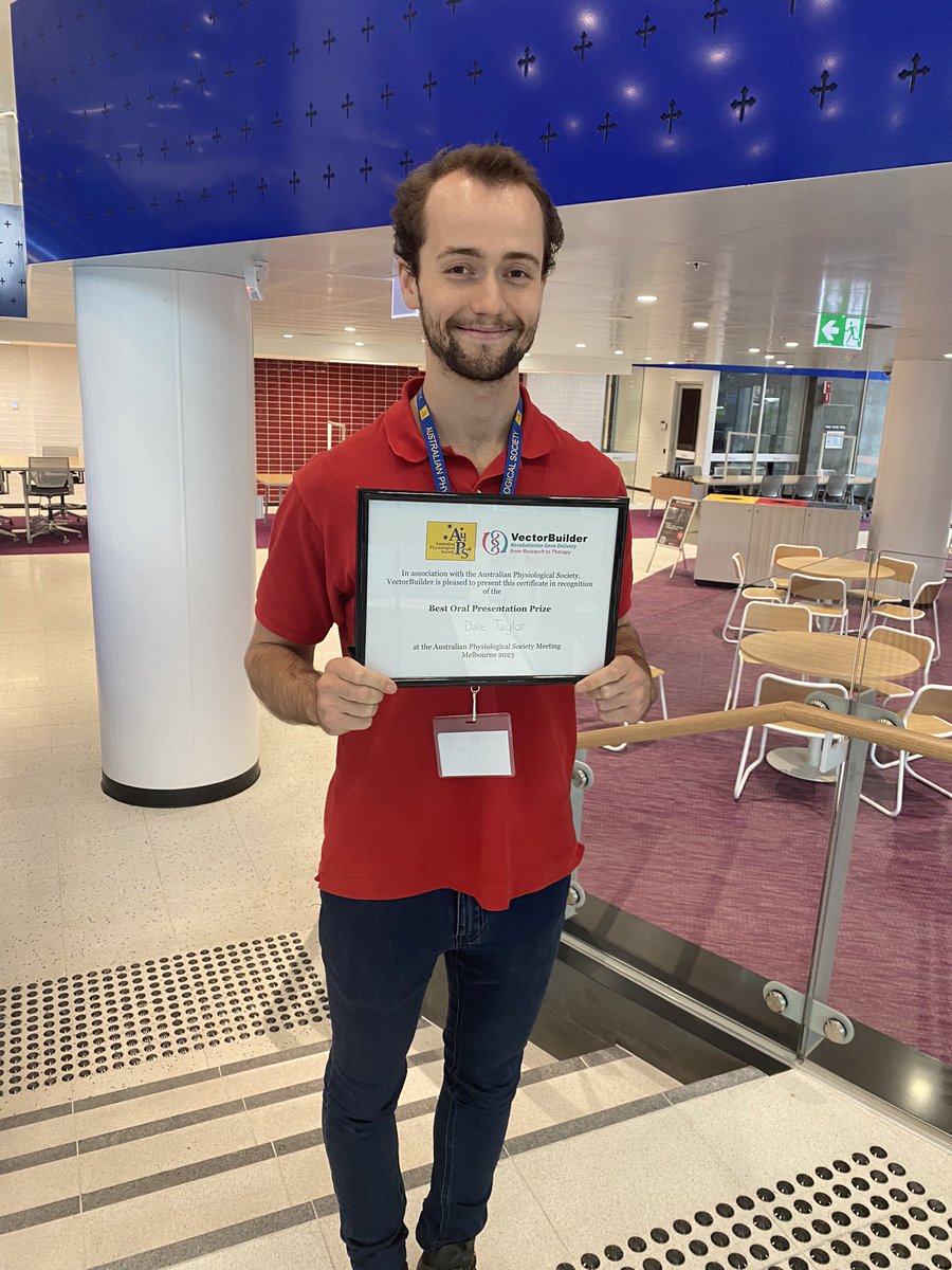 Nikeisha Caruana (@bluebirdi) on Twitter photo To close out an insane week for this guy, today <a href="/DaleFTaylor/">Dale Taylor</a> took home the prize for best oral presentation <a href="/AuPhysiolSoc/">Australian Physiological Society</a> ! <a href="/BlueSpotScience/">David Bishop (🦋 also bluespotscience.bsky.social)</a> and I are super proud! To close out an insane week for this guy, today <a href="/DaleFTaylor/">Dale Taylor</a> took home the prize for best oral presentation <a href="/AuPhysiolSoc/">Australian Physiological Society</a> ! <a href="/BlueSpotScience/">David Bishop (🦋 also bluespotscience.bsky.social)</a> and I are super proud!