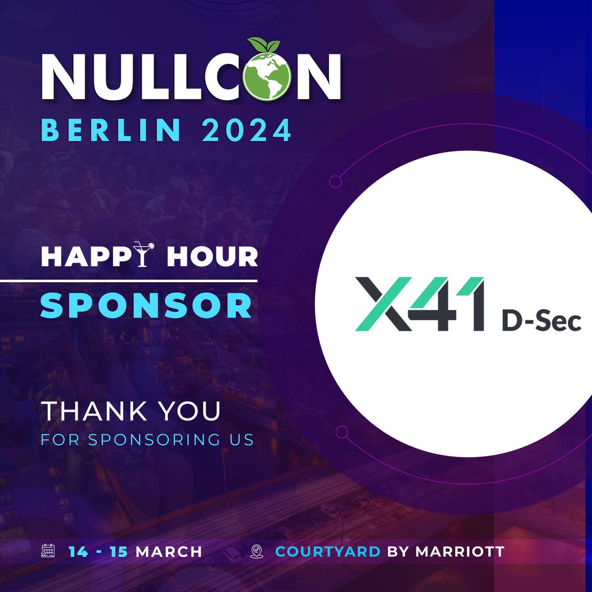 NULLCON (@nullcon) on Twitter photo We are thrilled to Welcome back <a href="/X41Sec/">X41 D-SEC GmbH</a> as our Happy Hour Sponsor 🥂
Let’s play some #HackerBingo
Register with Early Bird Discount: nullcon.net/berlin-2024/re…
#NullconBerlin2024 #cybersecurity #infosecconference We are thrilled to Welcome back <a href="/X41Sec/">X41 D-SEC GmbH</a> as our Happy Hour Sponsor 🥂
Let’s play some #HackerBingo
Register with Early Bird Discount: nullcon.net/berlin-2024/re…
#NullconBerlin2024 #cybersecurity #infosecconference