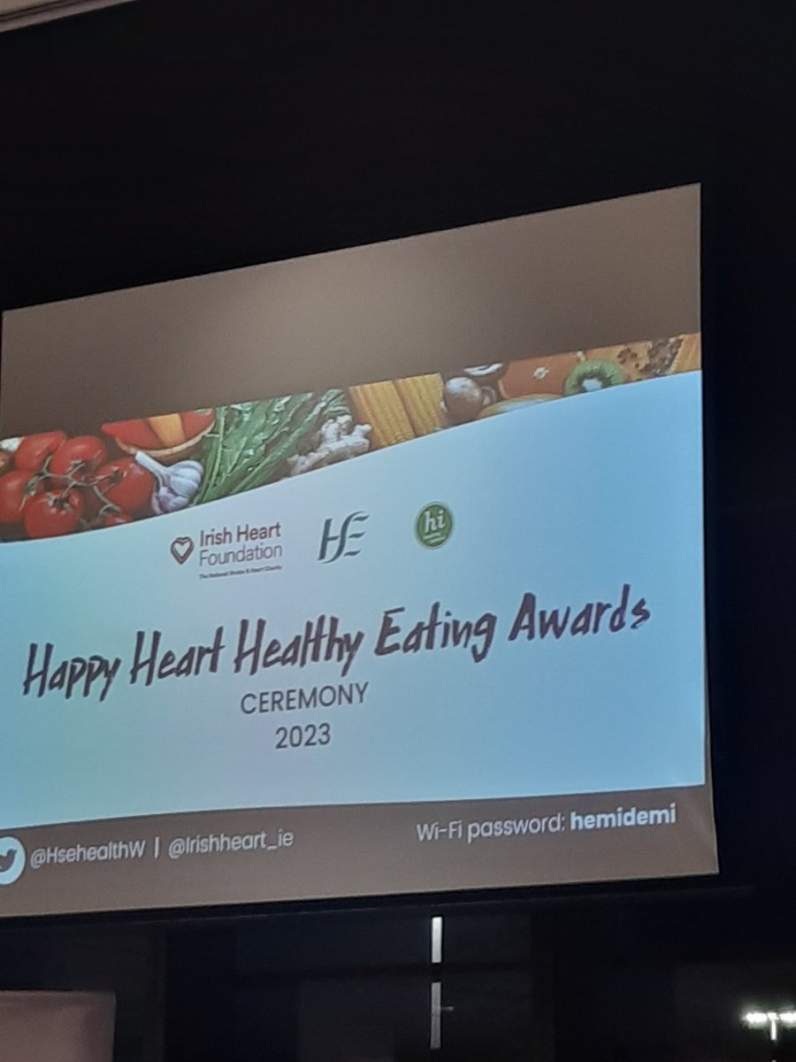 Deb_Moriarty's tweet photo. Wonderful afternoon at the HSE Catering Excellence Awards. So much going on to improve delivery of nutritious food to our patients and staff across the country. @DavidGillick spoke so eloquently about the importance of self care in order to be able to care for others! #happyheart https://t.co/evv3bnrBHA