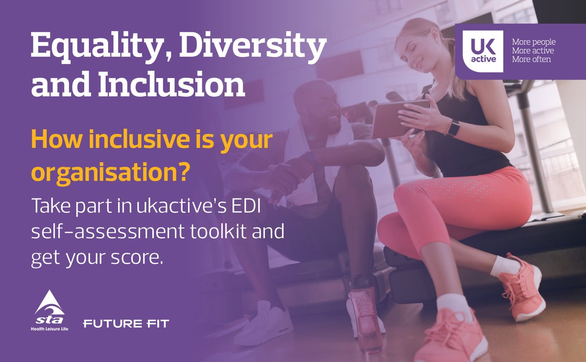 ukactive’s Equality, Diversity and Inclusion self assessment tool is now live! Take part and get your personalised score. edi.ukactive.com/preview/welcom…