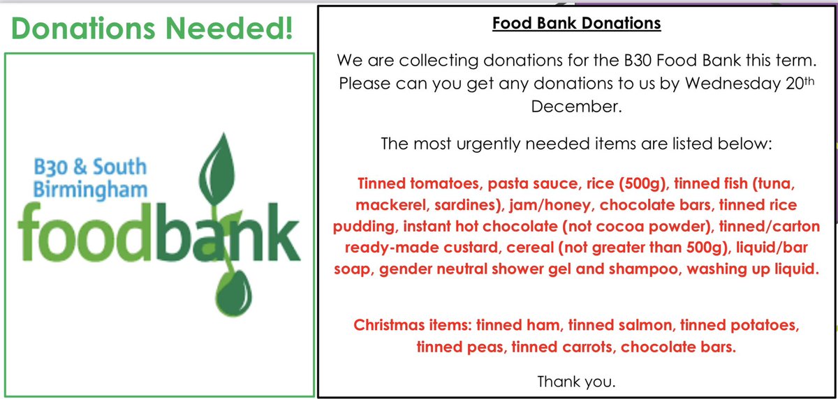 #foodbank #B30 #southbirmingham