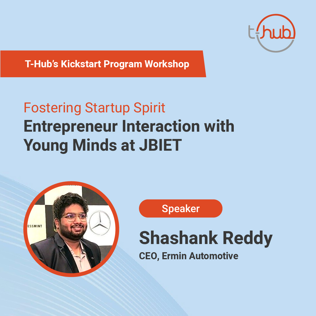 THubHyd's tweet image. Inspiring Academic Entrepreneurs: T-Hub Kickstart at JBIET!

Fostering the entrepreneurial spirit among students, Shashank Reddy shared insights on Market Research, Team Synergy, Risk &amp;amp; Solutions.

#InnovationEcosystem #KickstartProgram #JBIET #SBUP #EntrepreneurshipTalk