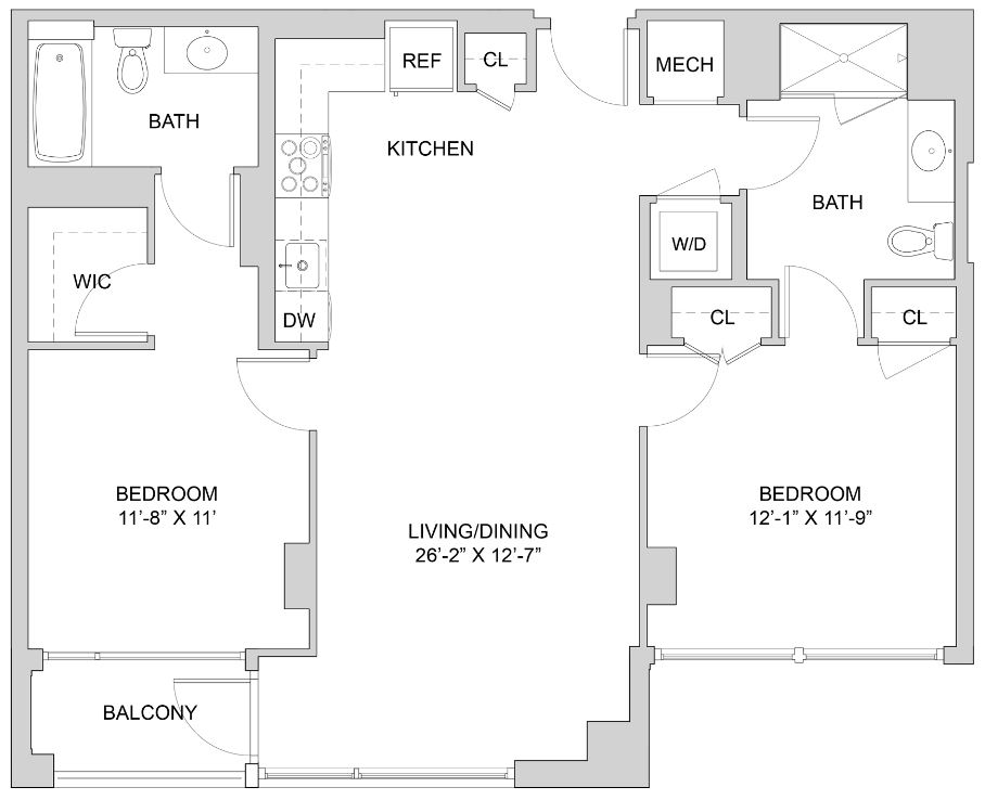 Have you and your roommate been looking for the perfect 2 bedroom and 2 bath apartment home? We have you covered! Stop by and apply today!