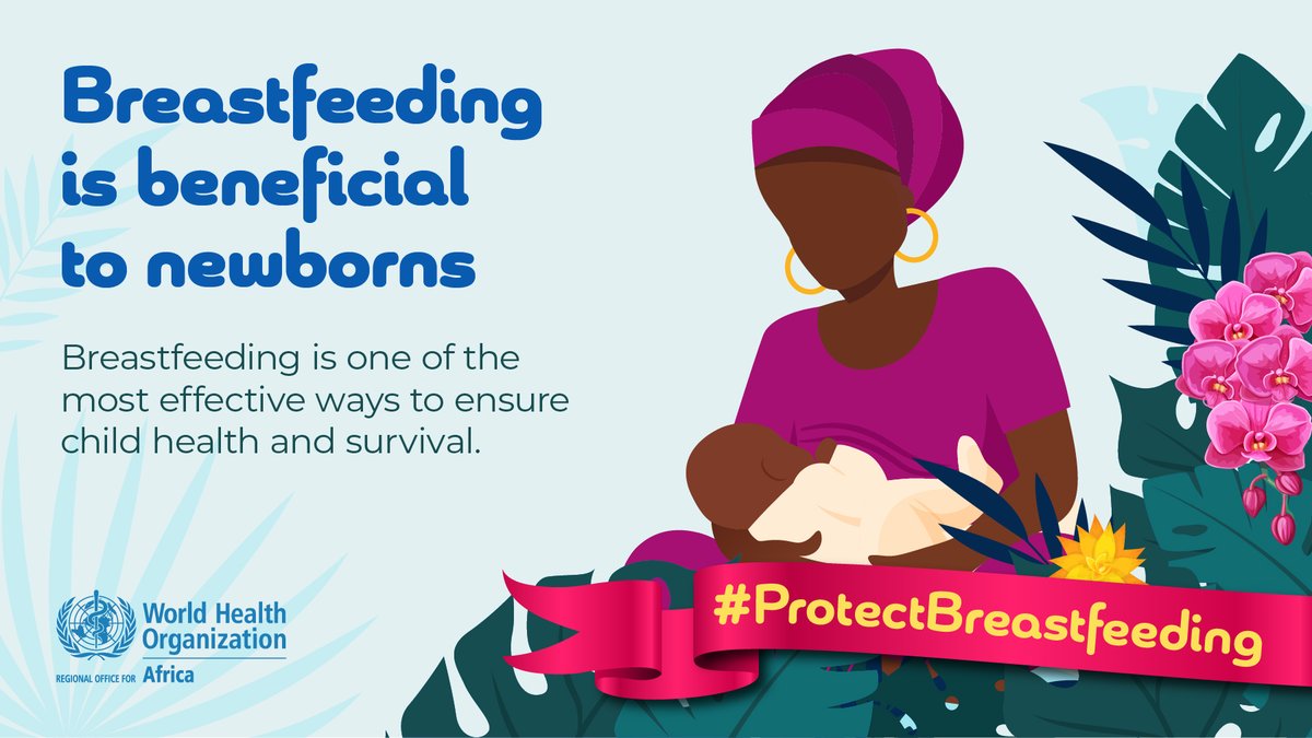 Breastfeeding must be protected. It’s vital for the survival, health & wellbeing of babies 👶🏿 & their mothers.

Govts, health systems, workplaces & communities at all levels of society have a role to play!

Let's do our part to #ProtectBreastfeeding