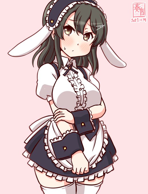 「あの時は…そうですね。何度か…いきました、ね…///」

#艦これ版真剣お絵描き60分一本勝負_20231129
#親潮 