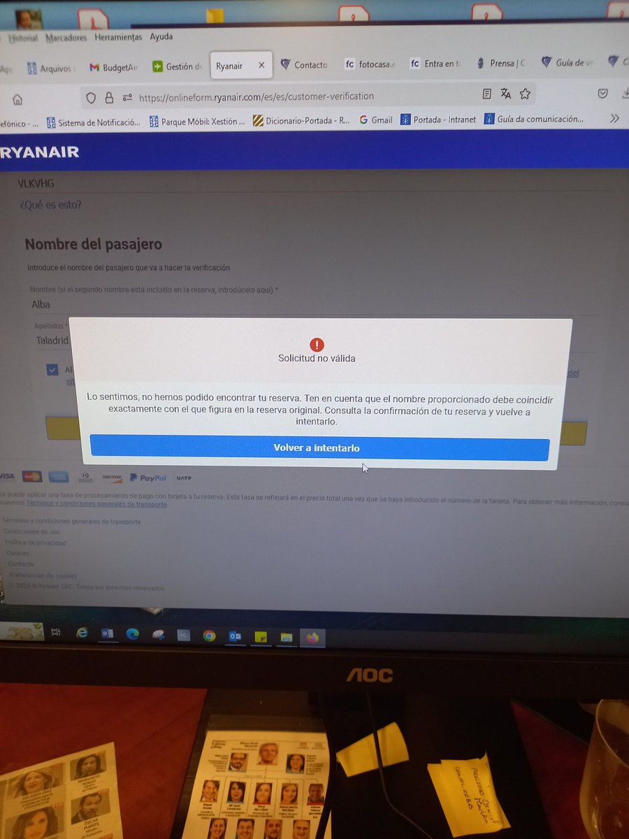 lolagirado's tweet photo. @Ryanair_ES llevo varios días intentando verificar mi identidad y todo el tiempo sale el mismo mensaje que invalida la solicitud. Es imposible encontrar la solución a qué hacer en vuestra web!!! Por favor necesito indicaciones https://t.co/LJJBwBkHEJ