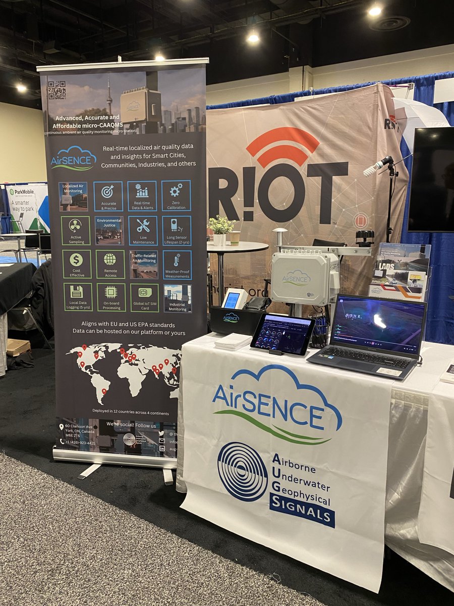 Excited to be a part of the #SmartCitiesConnectConference in DC yesterday! If you are in #DC attending the event these days, don’t forget to stop by B# 212 to say hi.  
📍Booth #212 
🗓 November 28 – 30, 2023  
#AirSENCE #AUG #airquality #airqualitymonitor