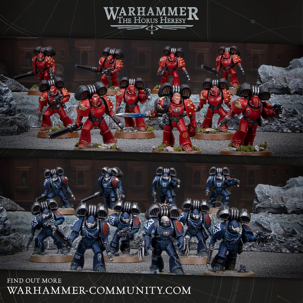 warhammer's tweet image. Looking for some inspiration for your MKVI Assault Squad? Check out these awesome Age of Darkness paintjobs. bit.ly/3sUdNzM 

#WarhammerCommunity