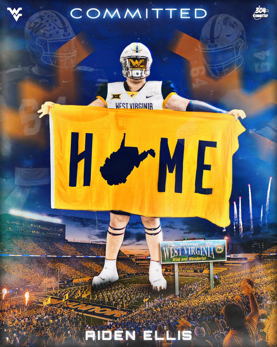 Aiden Ellis (@aidenellis_64) on Twitter photo i'm home 🏔️ #commited
<a href="/WVUfootball/">West Virginia Football</a> @CoachMooreWVU <a href="/CoachBlaineStew/">Blaine Stewart</a> <a href="/NealBrown_WVU/">Beal Nrown</a> <a href="/CoachTylerAllen/">Tyler Allen</a> <a href="/TaylorLWest_/">Taylor West</a> i'm home 🏔️ #commited
<a href="/WVUfootball/">West Virginia Football</a> @CoachMooreWVU <a href="/CoachBlaineStew/">Blaine Stewart</a> <a href="/NealBrown_WVU/">Beal Nrown</a> <a href="/CoachTylerAllen/">Tyler Allen</a> <a href="/TaylorLWest_/">Taylor West</a>