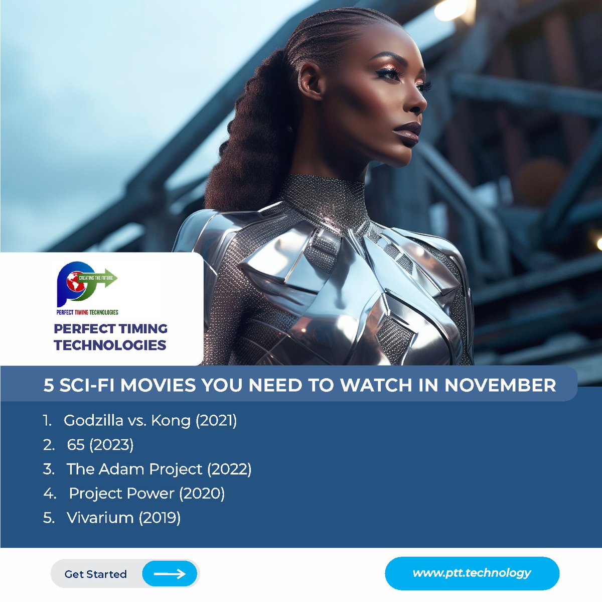 5 sci-fi movies you need to watch in November
 
READ HERE: digitaltrends.com/movies/watch-n…

#SciFiMovies #MovieRecommendations #MustWatch #NovemberMovies #NetflixMovies #FilmEnthusiast #MovieBuff #PerfectTimingTechnologies #PerfectTimingHolding #EntertainmentPicks #MovieNight #MovieTime